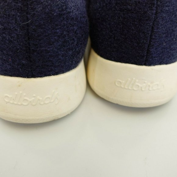 ALLBIRDS Women's‎ Navy Blue The Wool Runners Sneaker Shoe 10 Sustainable Organic - Picture 5 of 10